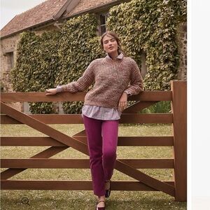 LOFT Mid-Rise Modern Straight Corduroy Pants